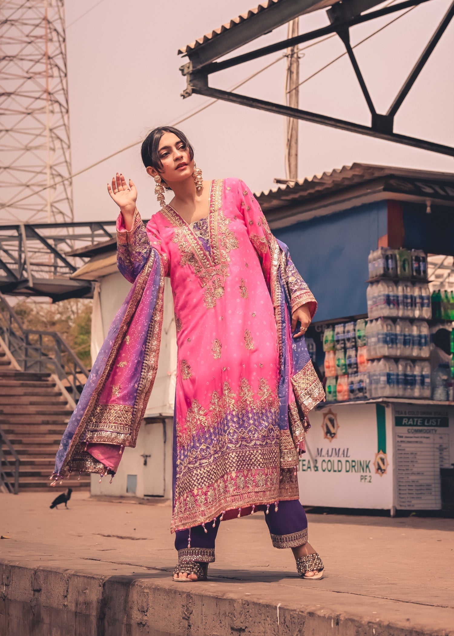 Suits By Sadia Desi glam Women 3pcs