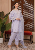 Waniya Awais WAF D10 (Farshi Shalwar) Women 3pcs