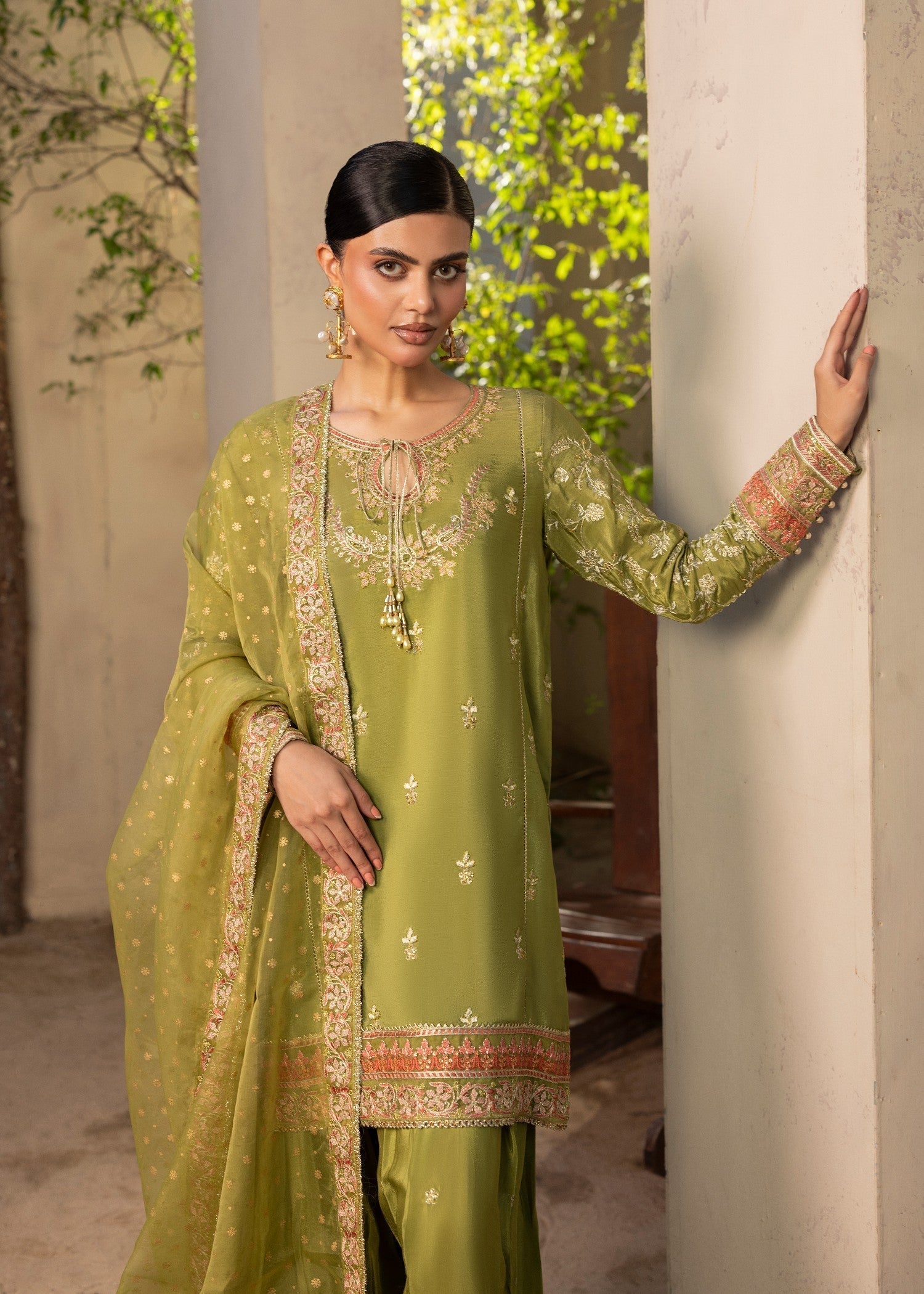 Diara Couture IZZAH DF 49 OLIVE GREEN Women 3pcs