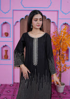 Midway Arts Petal Veil BLACK Women 2pcs