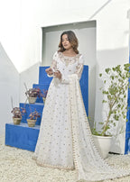 Qasim Anwer By Chandni Bridals NAZAKAT (WHITE) Women 3pcs