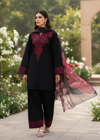 Tehzeeb Libas MAHE NOOR EMBROIDERED Women 3pcs