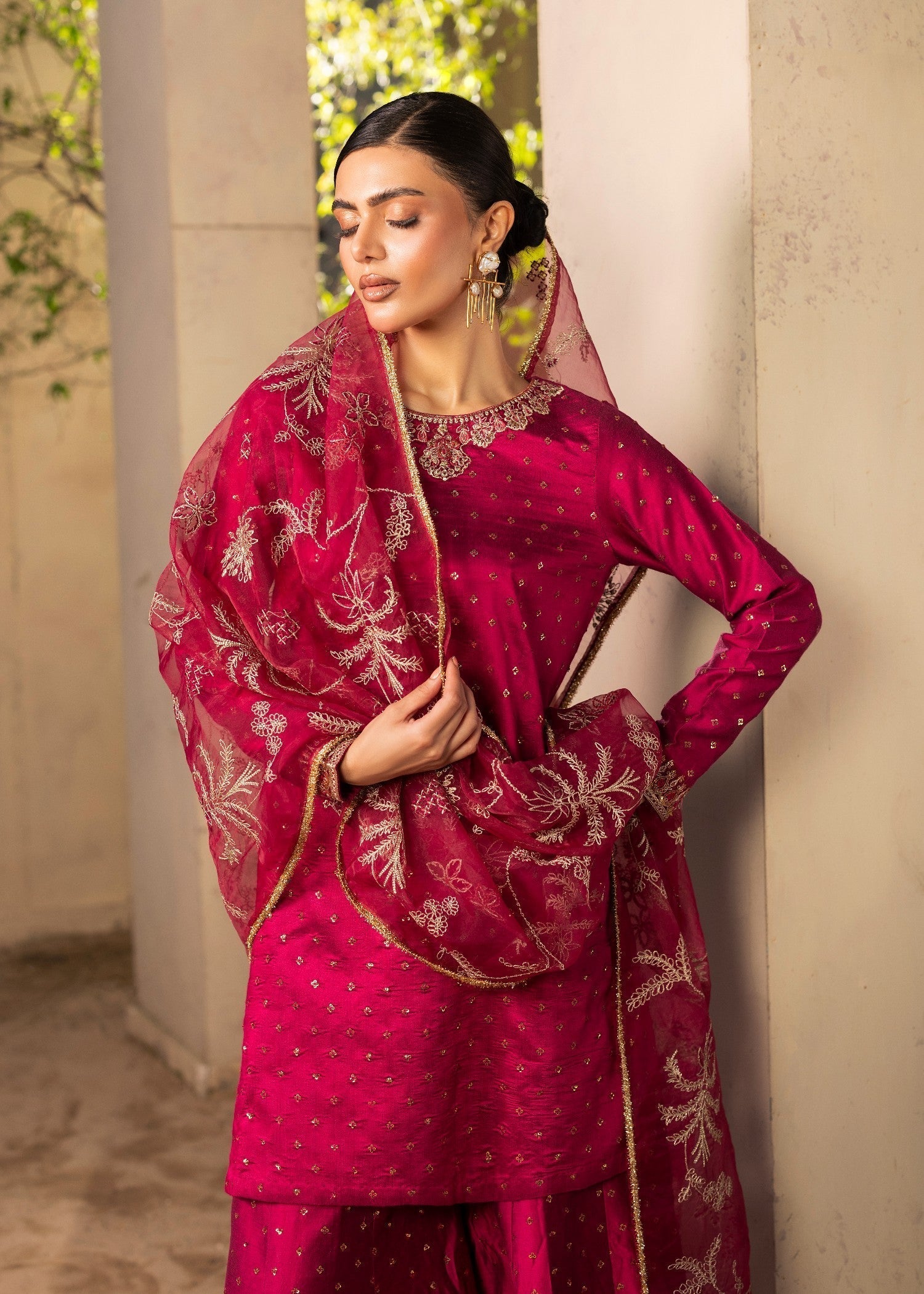 Diara Couture GULRUKH DF 57 MAGENTA Women 3pcs