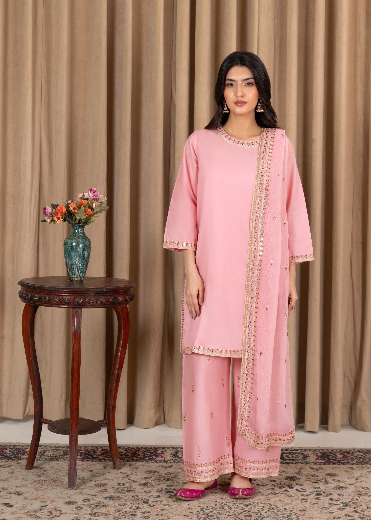 Ezno.Pk Baby Pink Women 3pcs