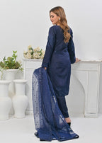 Qasim Anwer By Chandni Bridals ALIZEH (NAVY BLUE) Women 3pcs