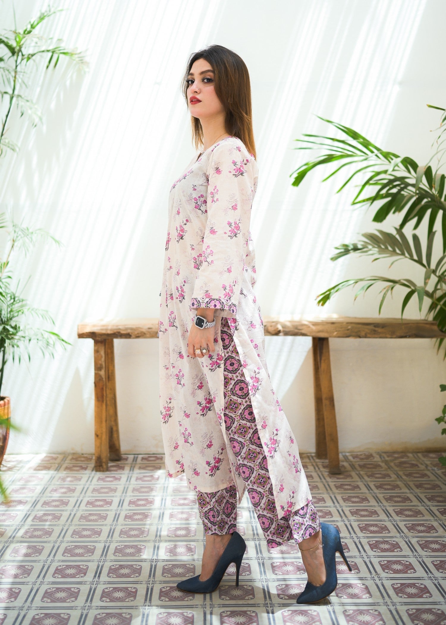 Exotic Fashion Pakistan EFSV 001 Stitched Lawn Suit Women 2pcs