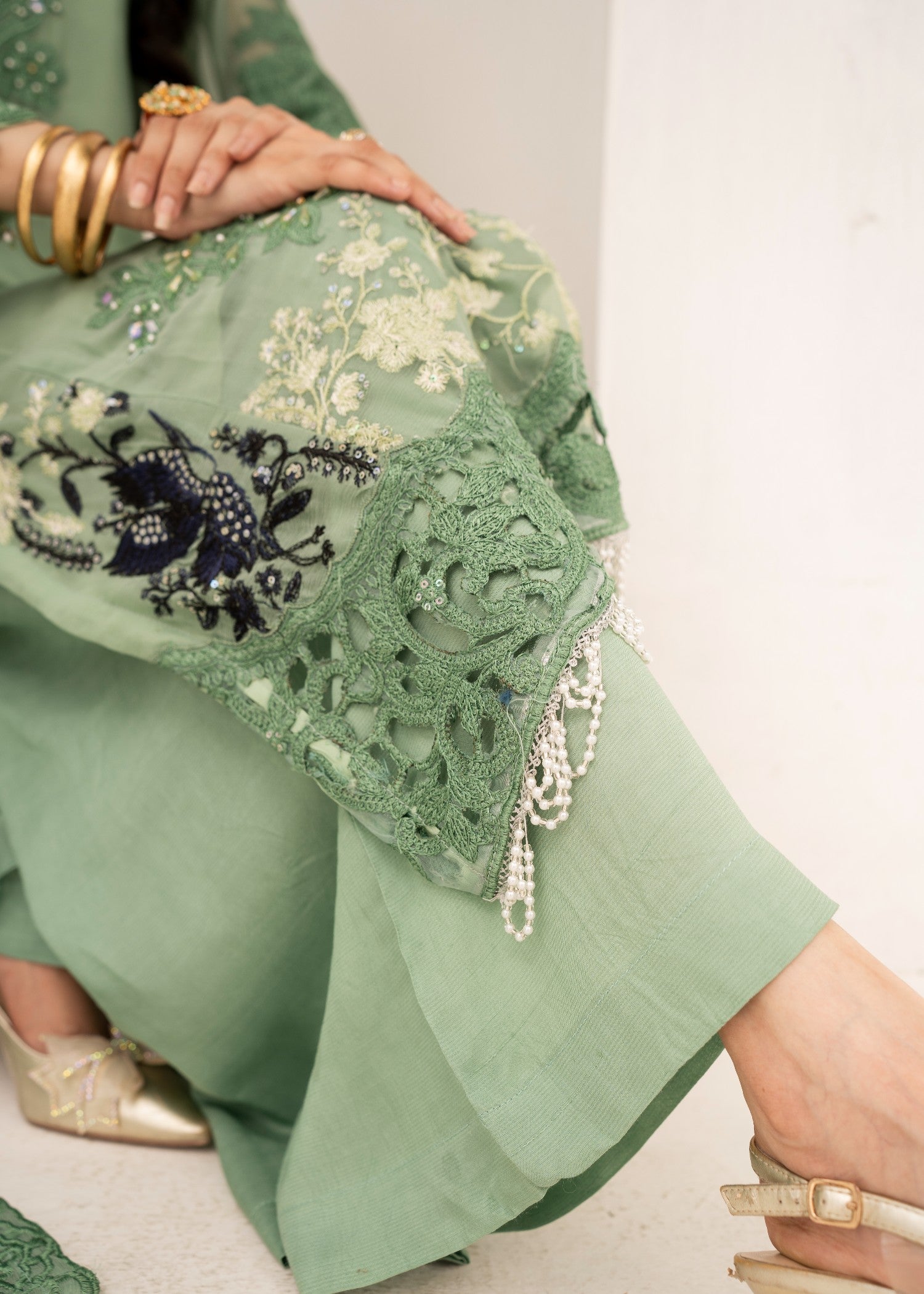 Pehnawa By Bin Akram’s Green Glory | Chiffon Women 3pcs
