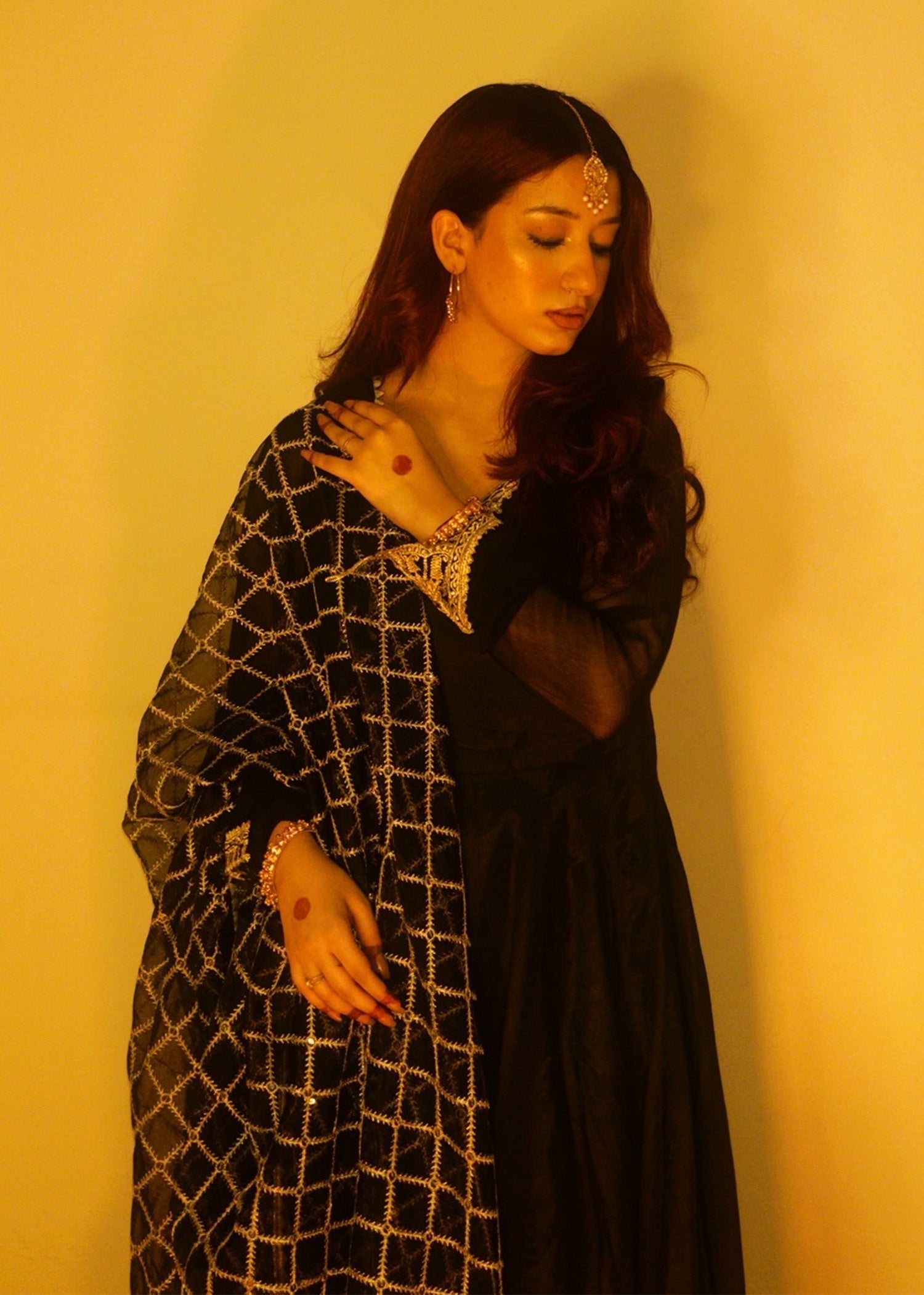 Rang-e-Haya Shama (Black) Women 3pcs