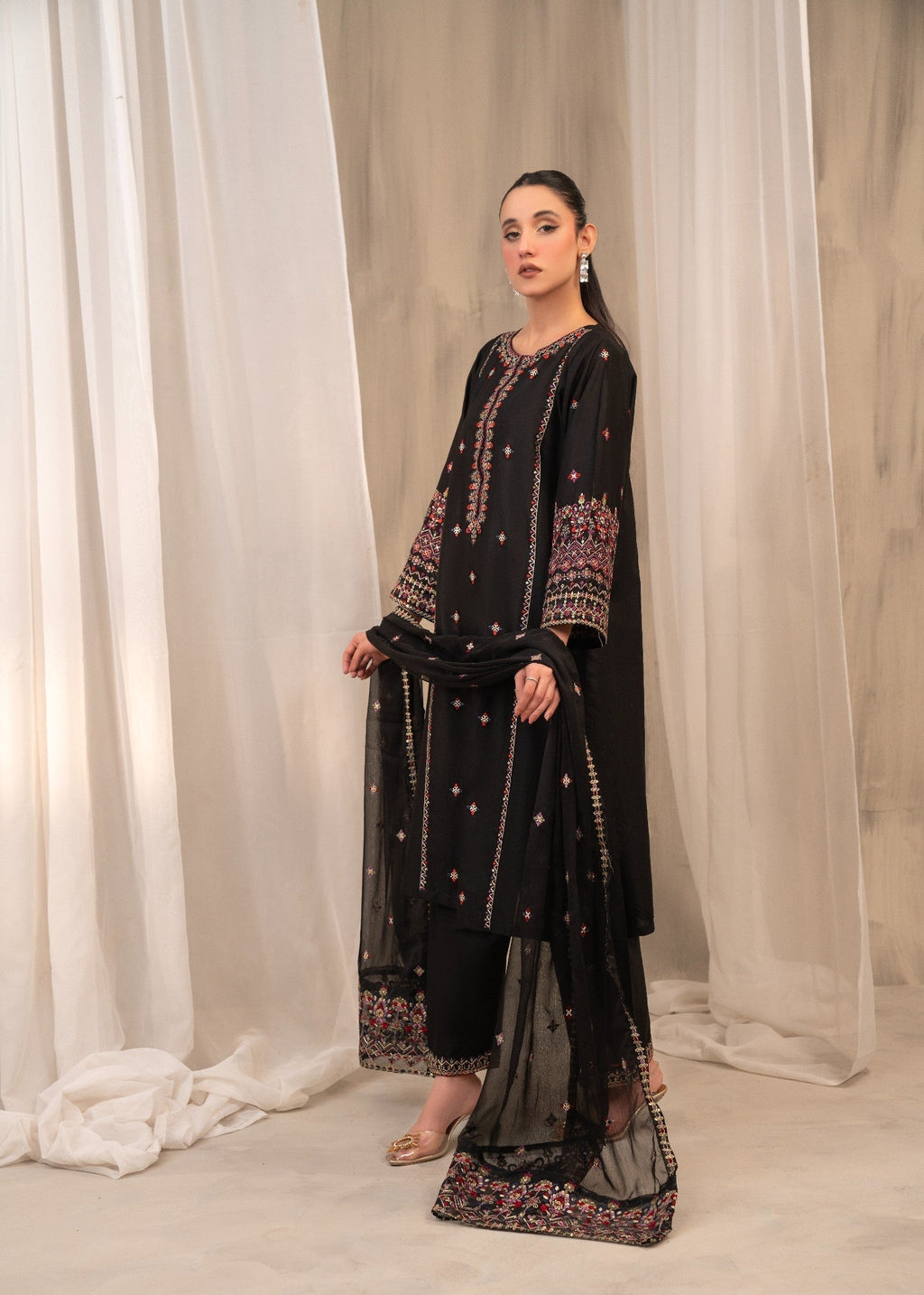 Shehroz Fashion Zarqash Women 3pcs