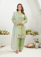 Elara Official Pistachio Green Women 3pcs