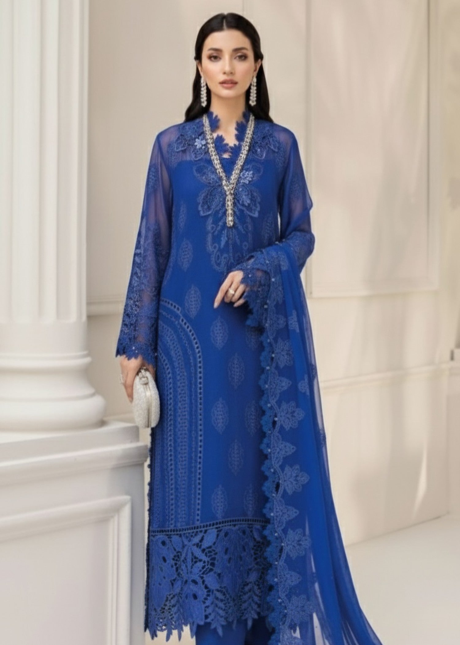 Malhaar MAL CF 4357 Blue Women 3pcs