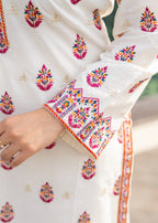 Sahibas By Mirza Violet ( Off White ) Women 2pcs