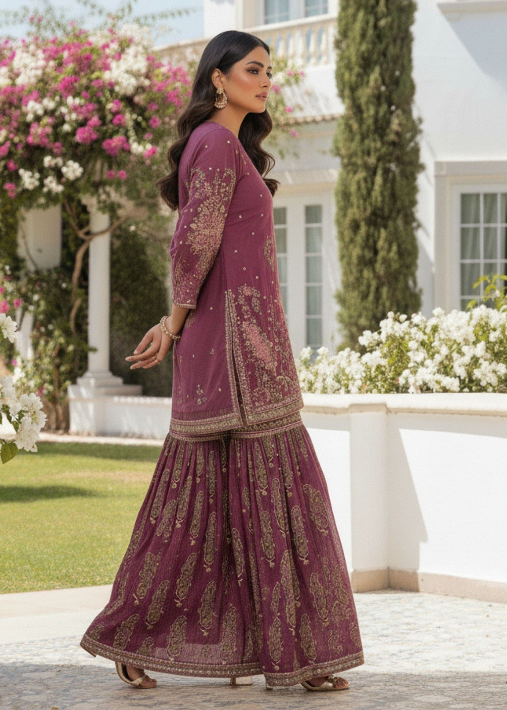 Diara Couture HABIBA DF 56 MAGENTA Women 3pcs