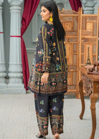 Designer Rack Grip silk black floral Women 2pcs