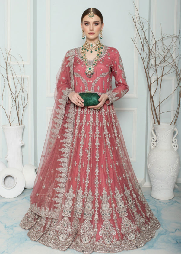 Insiya By Saira Jawad Bridal Maxi Strawberry Pink 216 Women 2pcs