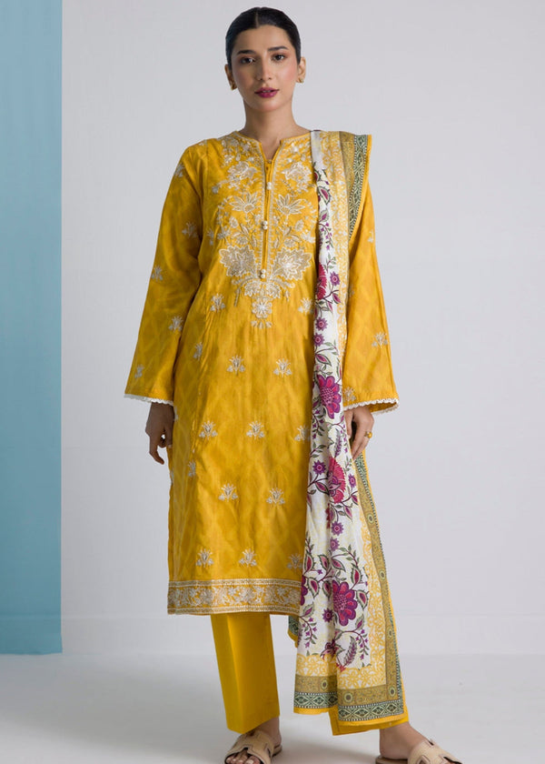 Zellbury WPS2532061 Mustard Women 3pcs