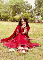 Suits By Sadia MAROON IRON STONE Women 3pcs