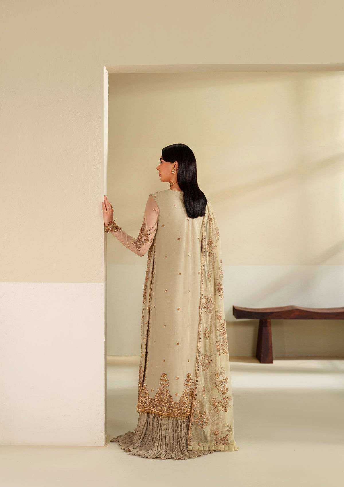 Bin Tayyab BT006542 CRM Women 3pcs