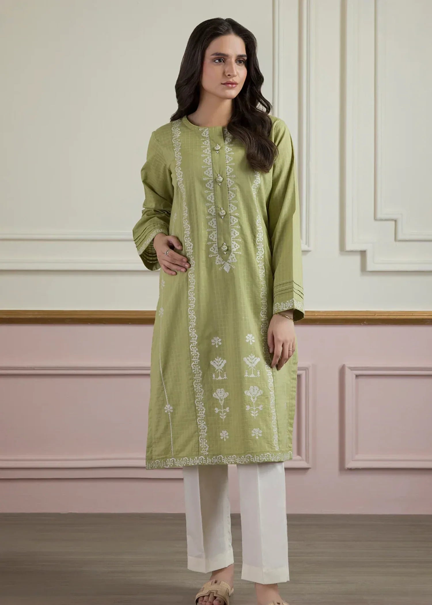 Zellbury WPS2512621 Green Women 1pcs