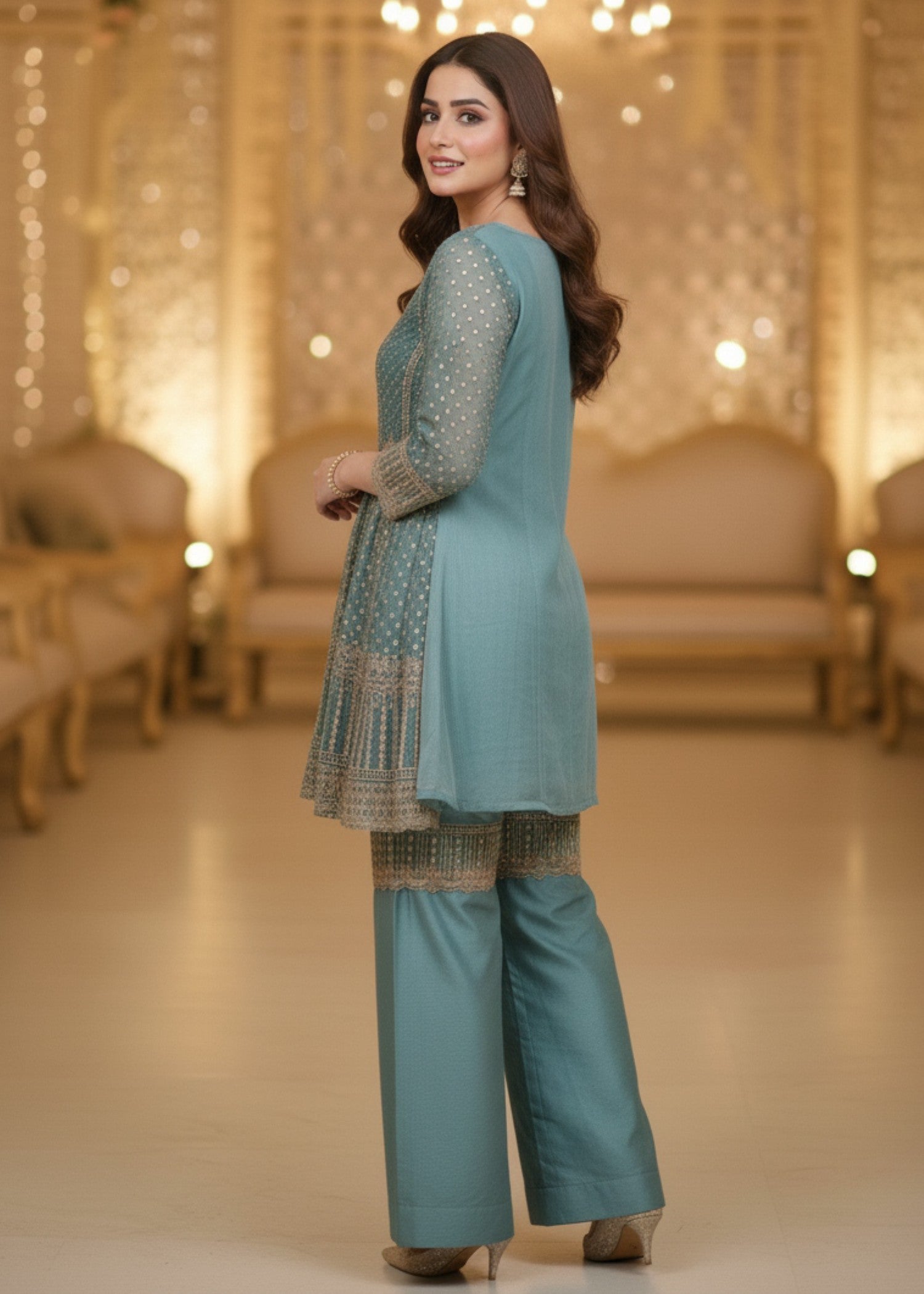 Diara Couture ZINNIA US 539 PASTEL GREEN Women 3pcs