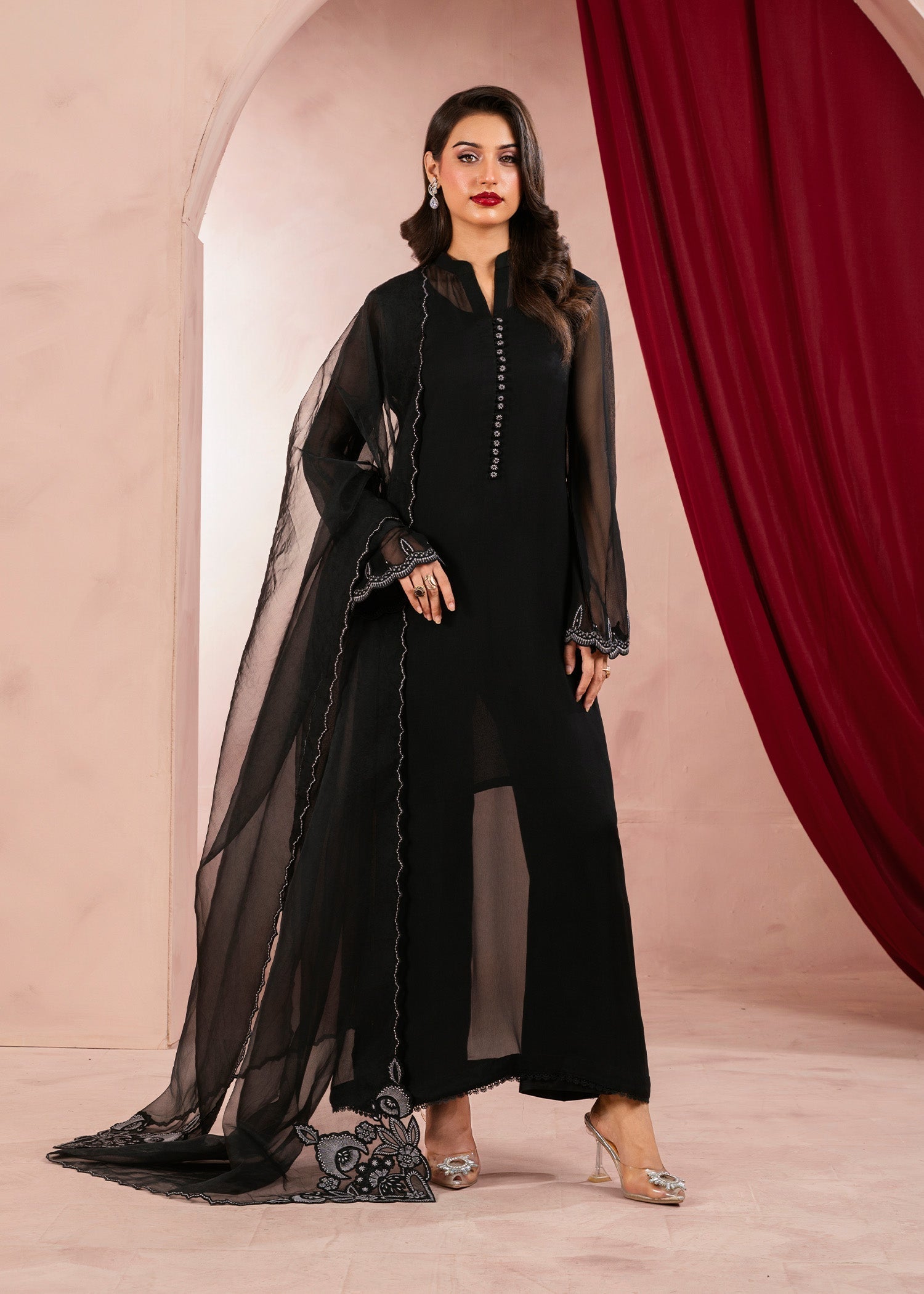 Rang-e-Haya Linear (Black) Women 4pcs