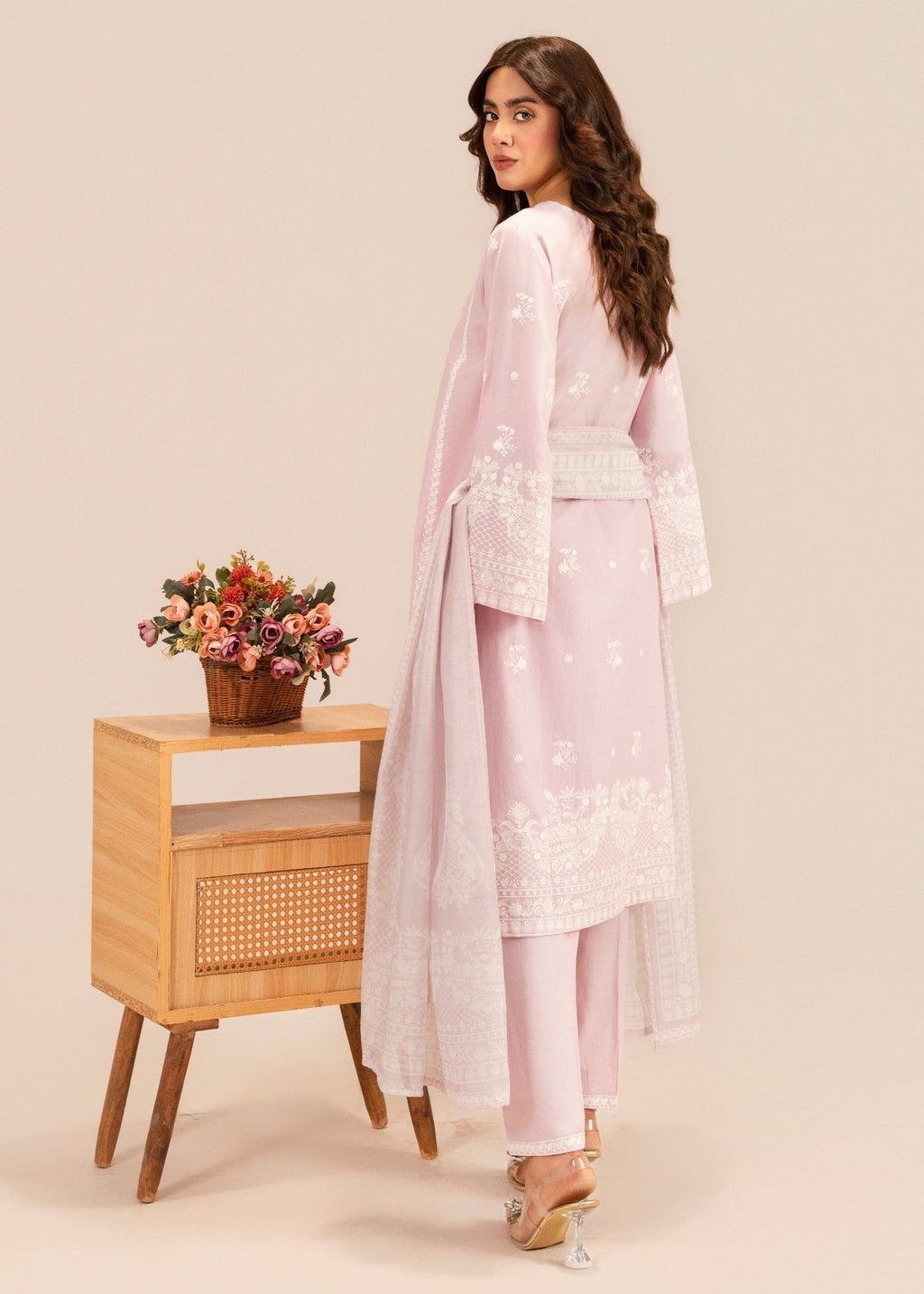 Sahibas By Mirza Chutki Pink Women 3pcs