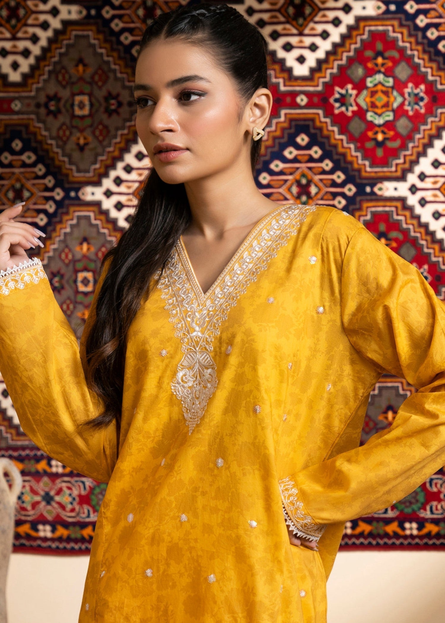 Zellbury WPS2521920 Mustard Women 2pcs