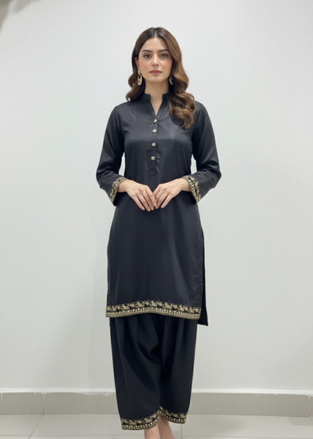 Shehroz Fashion BLACK FARSHI Women 3pcs