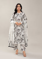Ayeza Collection White Kurta Set Women 3pcs