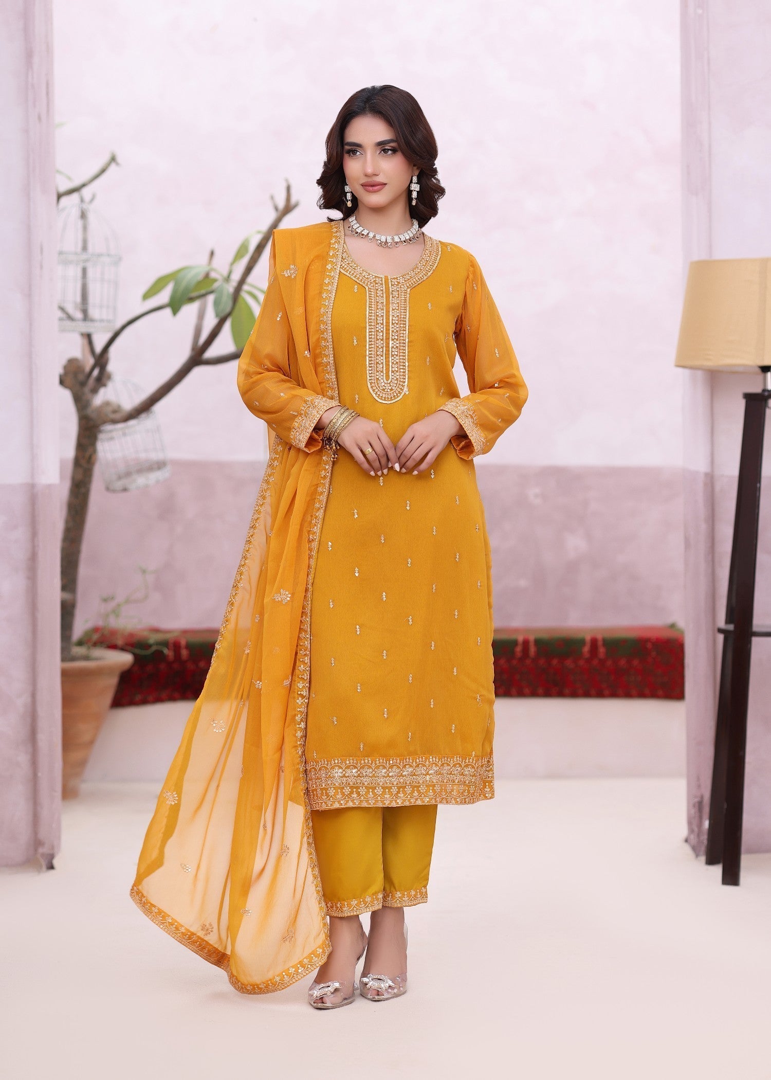 Abaan Zohan Ada Mustard Women 3pcs