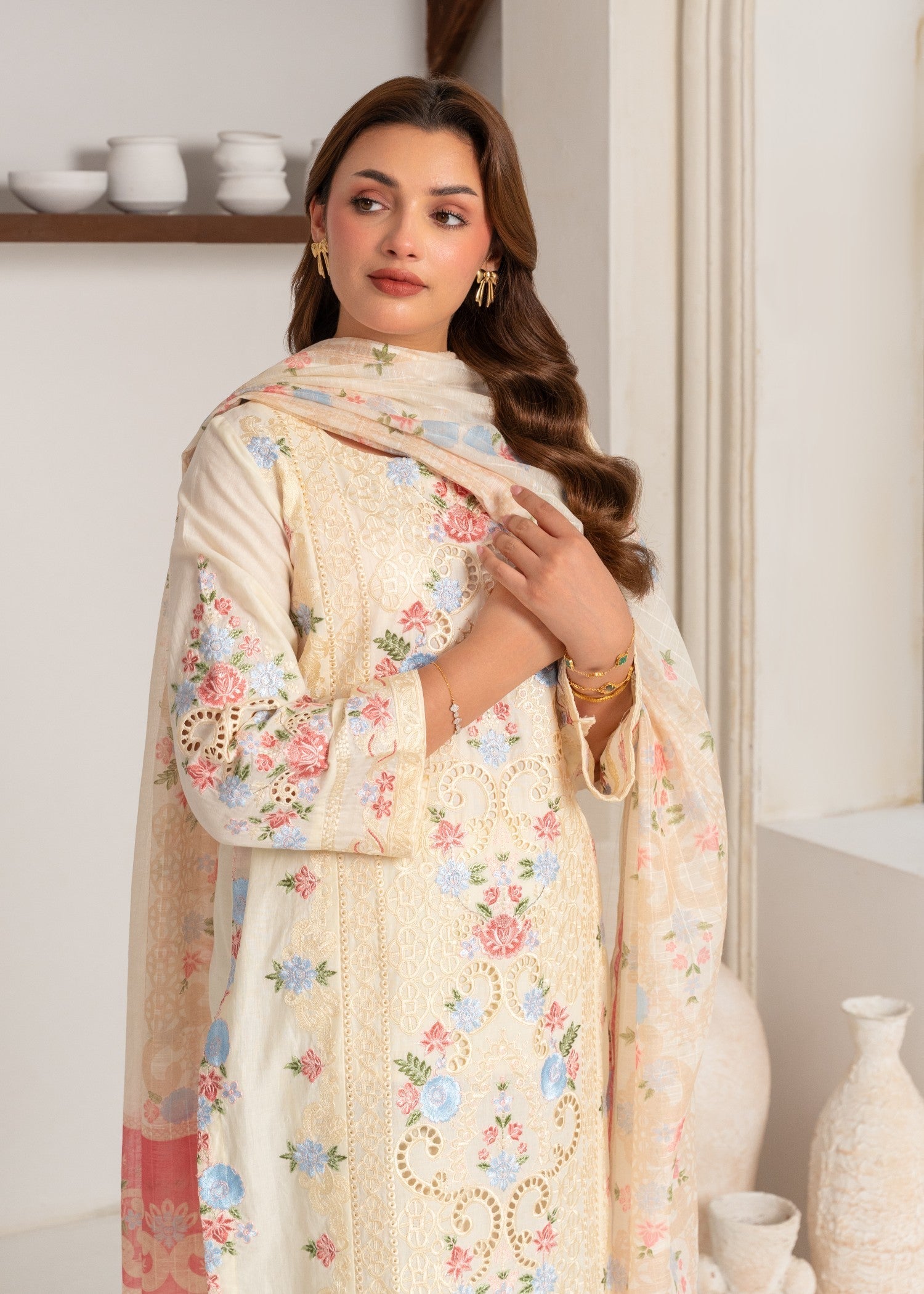 Sahibas By Mirza Vohra White Women 3pcs
