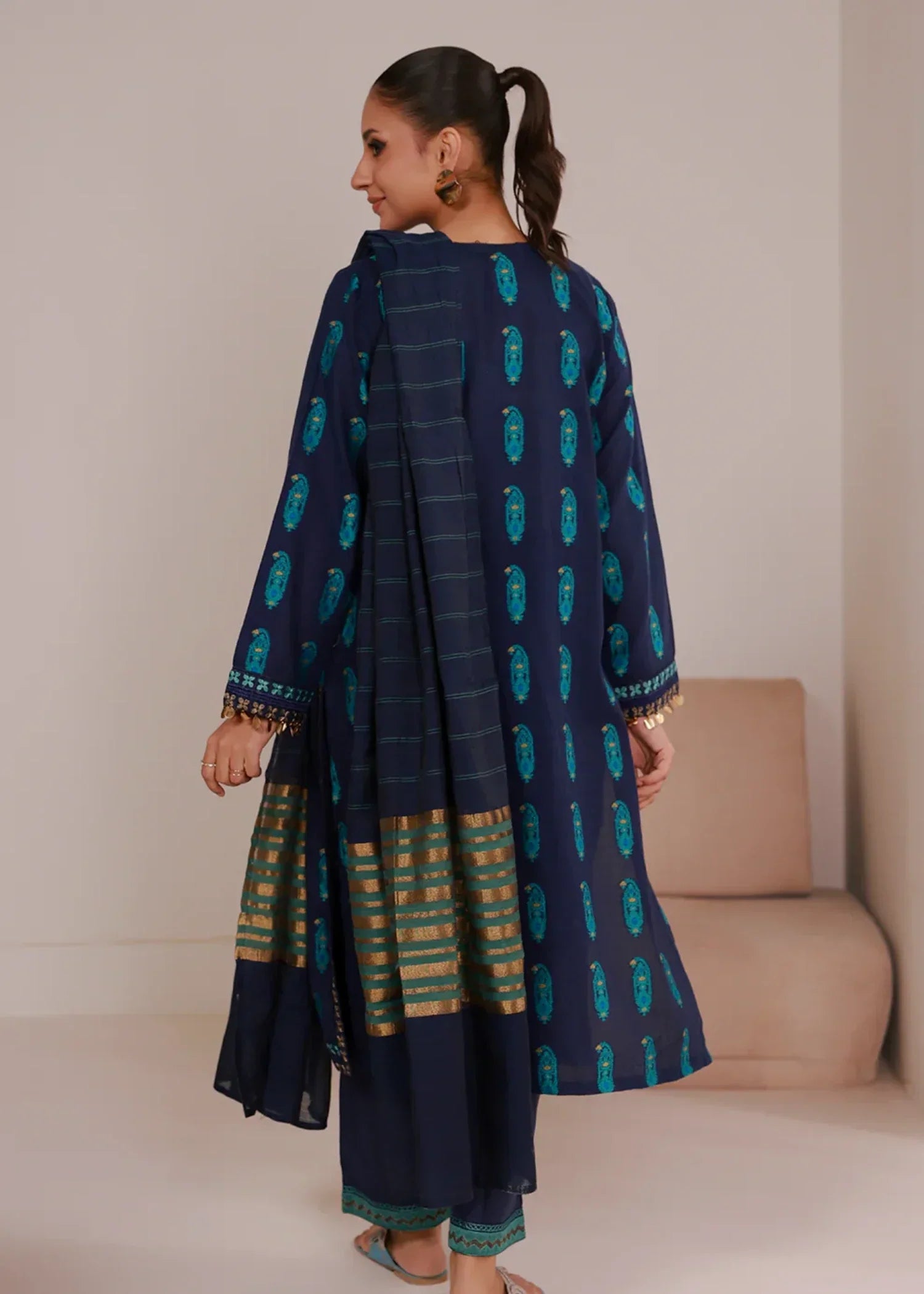 Zellbury WPW2433359 Navy Blue Women 3pcs