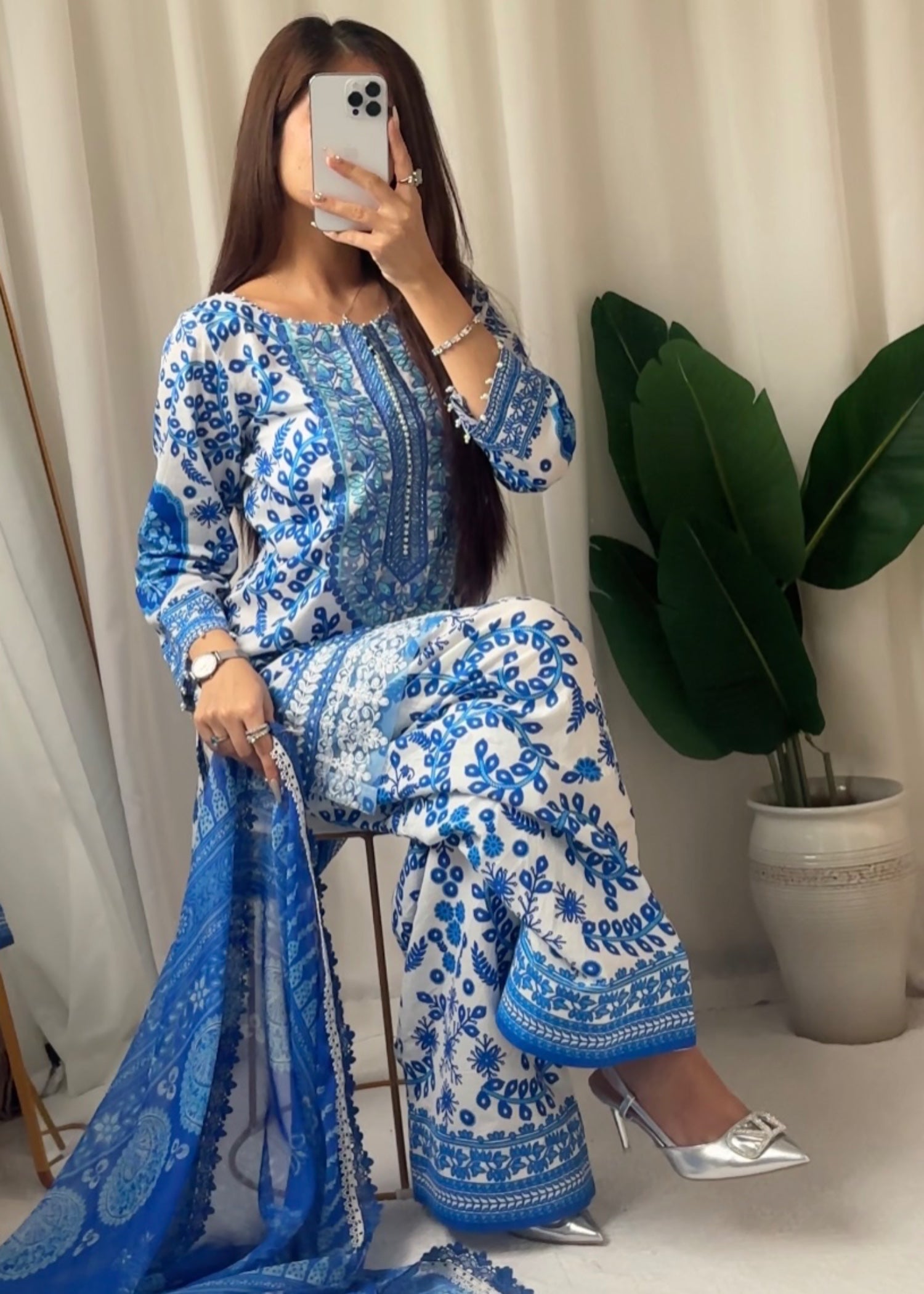 Suits By Sadia Sea & sky inspired lawn Women 3pcs