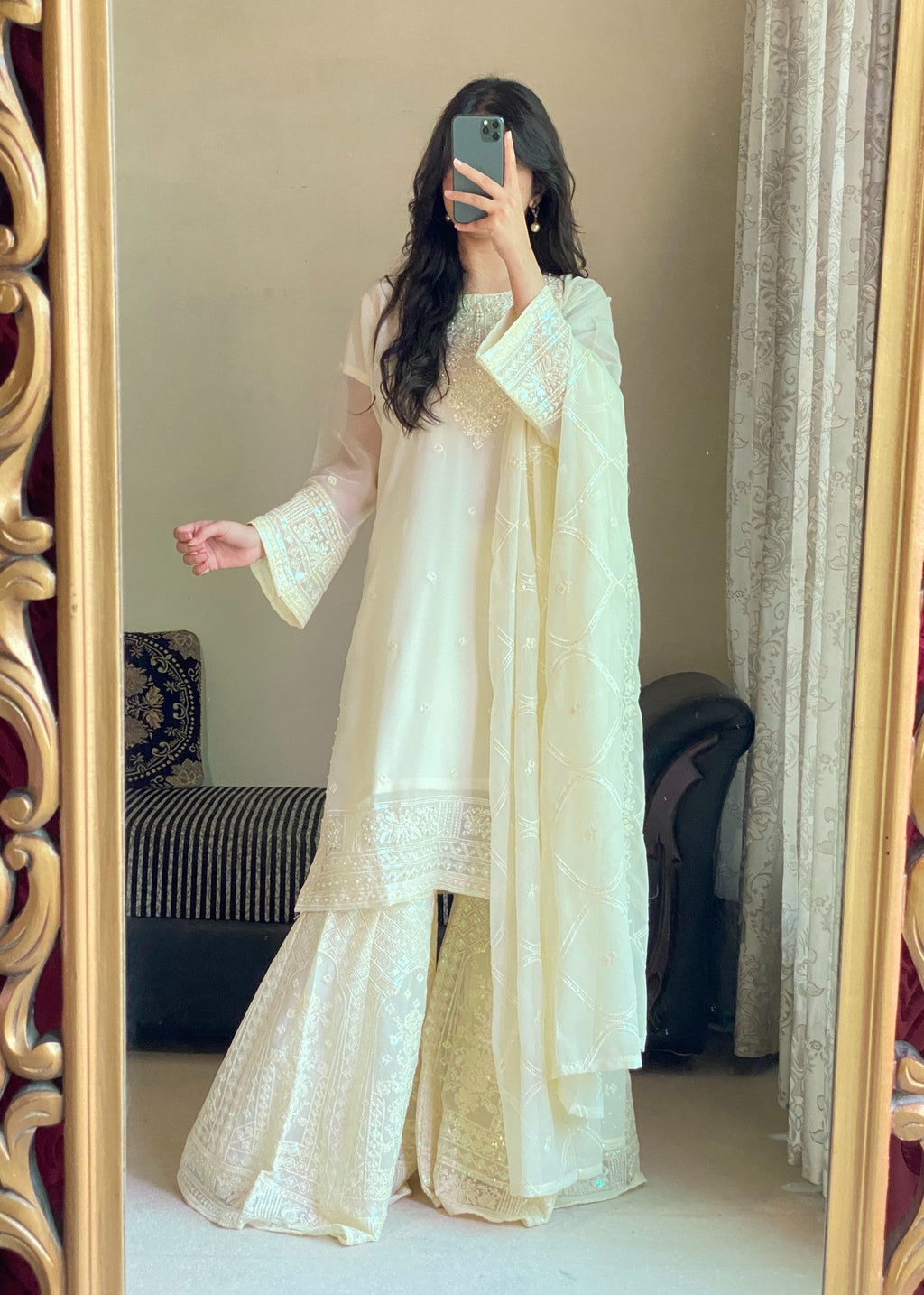 Four Season Boutique AABROOH CREAM WHITE Women 3pcs