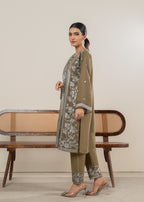 Four Season Boutique MAHROSE CHIFFON OLIVE GREEN Women 3pcs