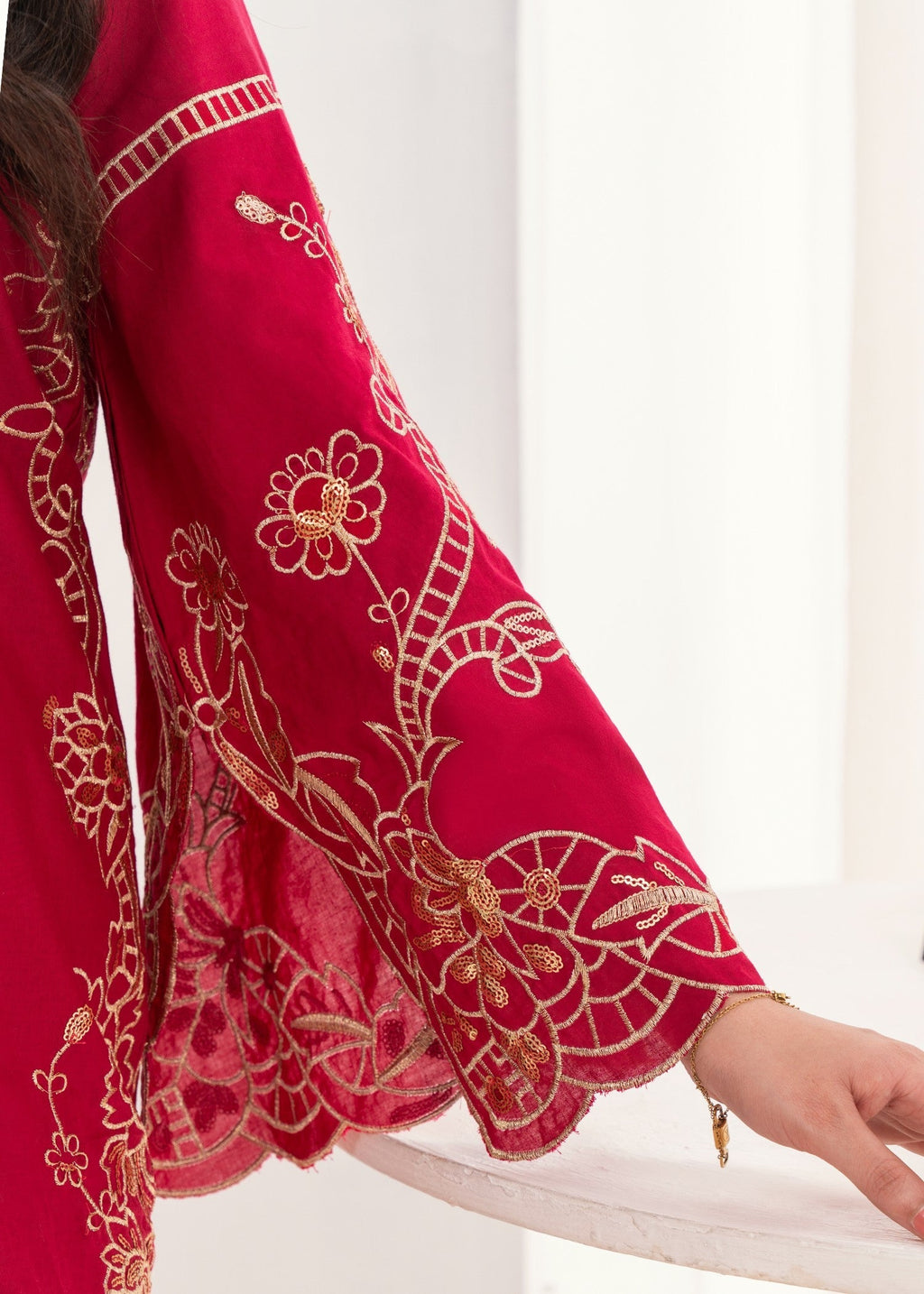 Sahibas By Mirza Elara Maroon Women 3pcs