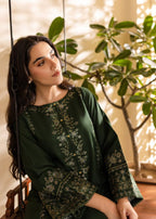 Shehroz Fashion OLIVE BLOOM EMBROIDERY SUIT Women 2pcs
