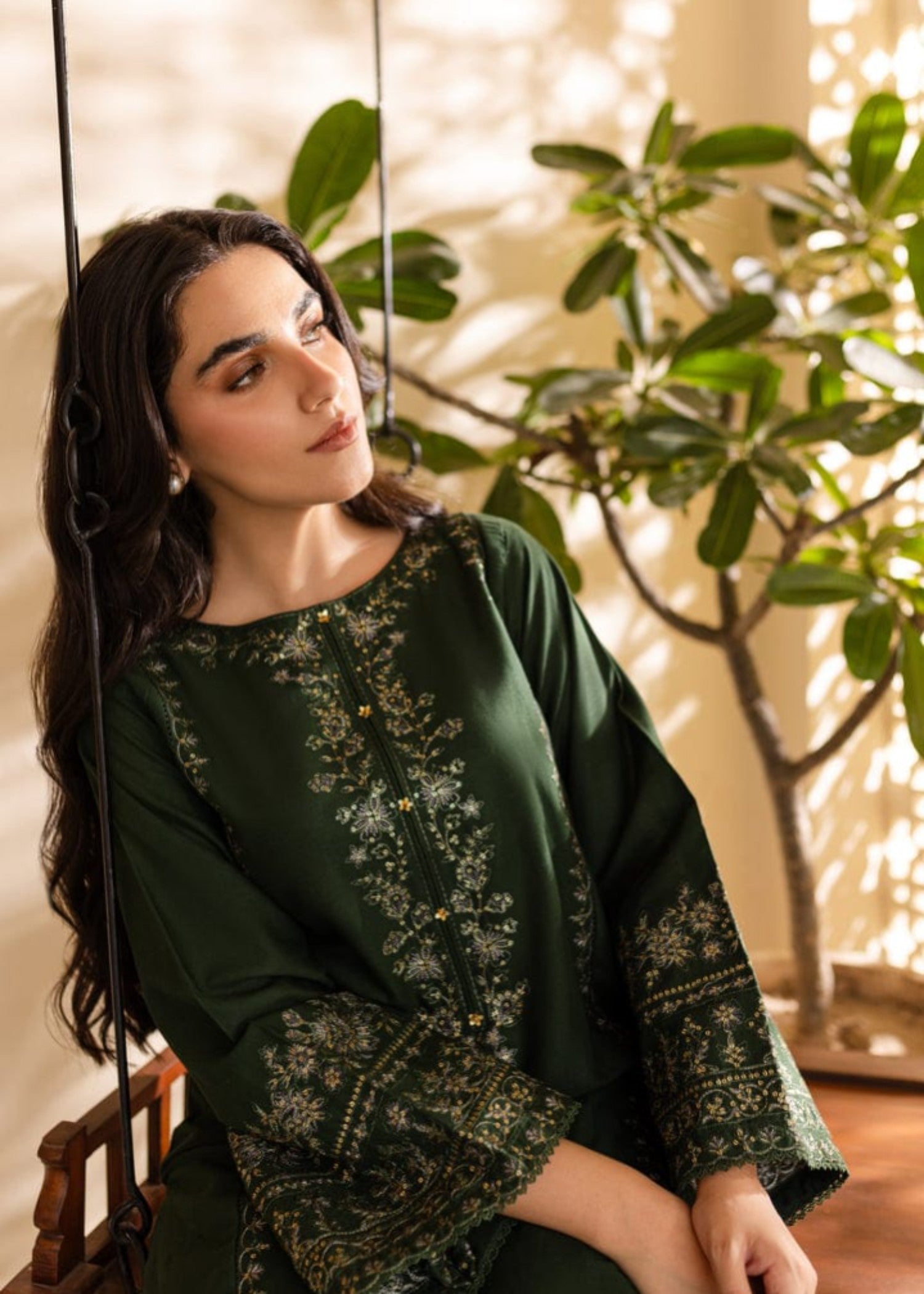 Shehroz Fashion OLIVE BLOOM LAWN EMBROIDERY SUIT Women 2pcs