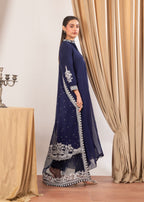 Four Season Boutique NIMRA PISHWAS NAVY BLUE Women 3pcs