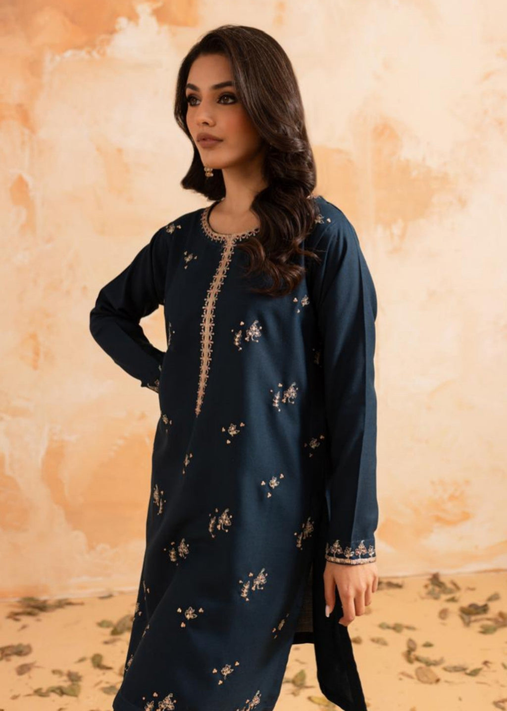Afsarah Blue Berry Luxury Embroidered Stitched Dress Women 2pcs
