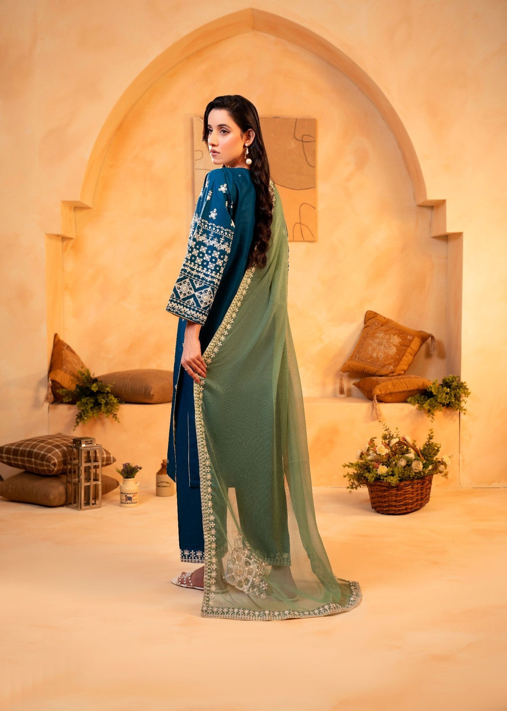 Shehroz Fashion Zink Arfa Embroidery Women 3pcs