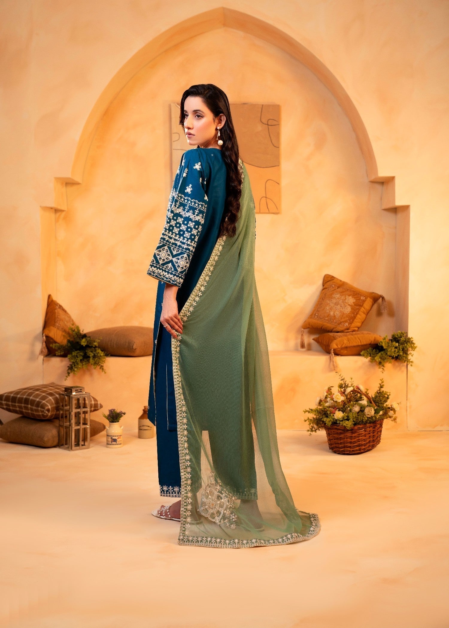 Shehroz Fashion Zink Arfa Embroidery Women 3pcs