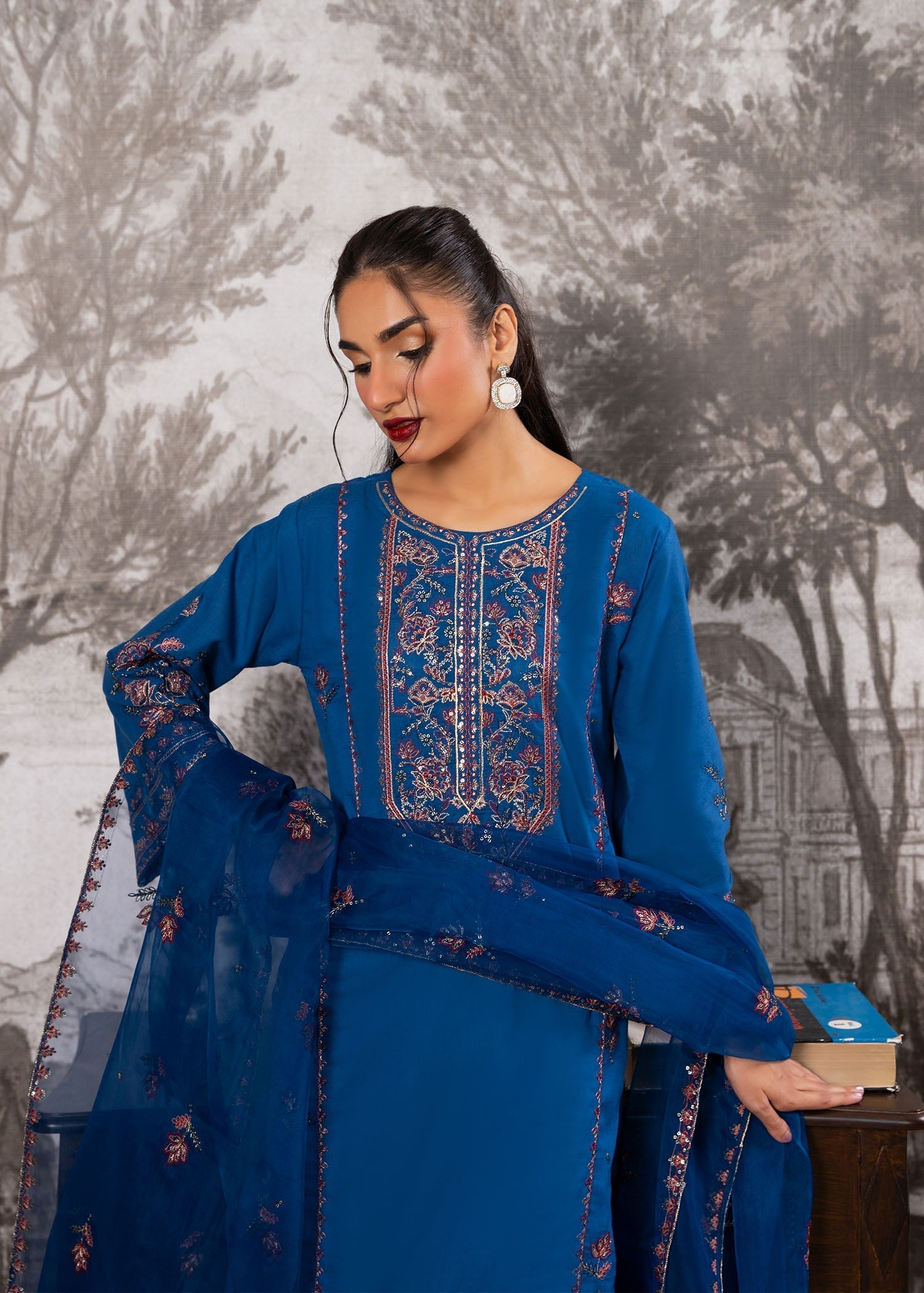 Zahab By M Sapphire Charm Women 3pcs