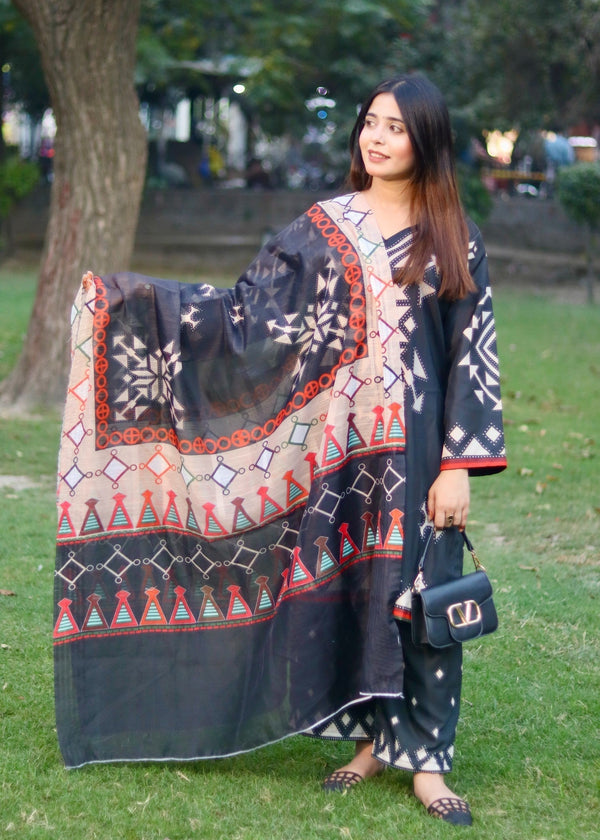 Shefoze Clothing alizeh black Women 2pcs