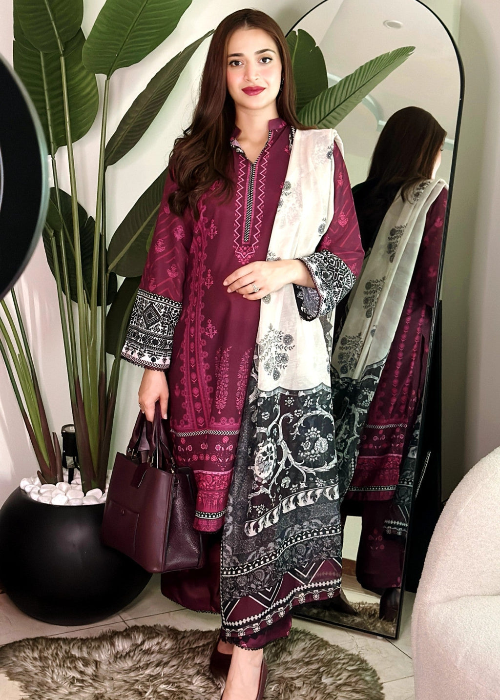 Bareen SLP07 PLUM Women 3pcs