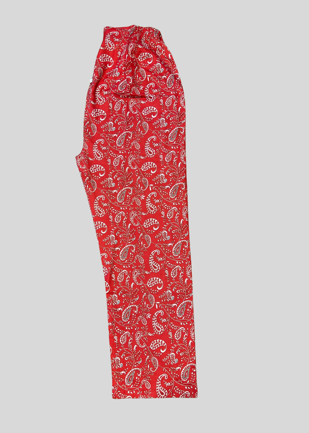 Salimas Women’s Stitched Lawn Suit – Red with White Paisley Print Women 2pcs