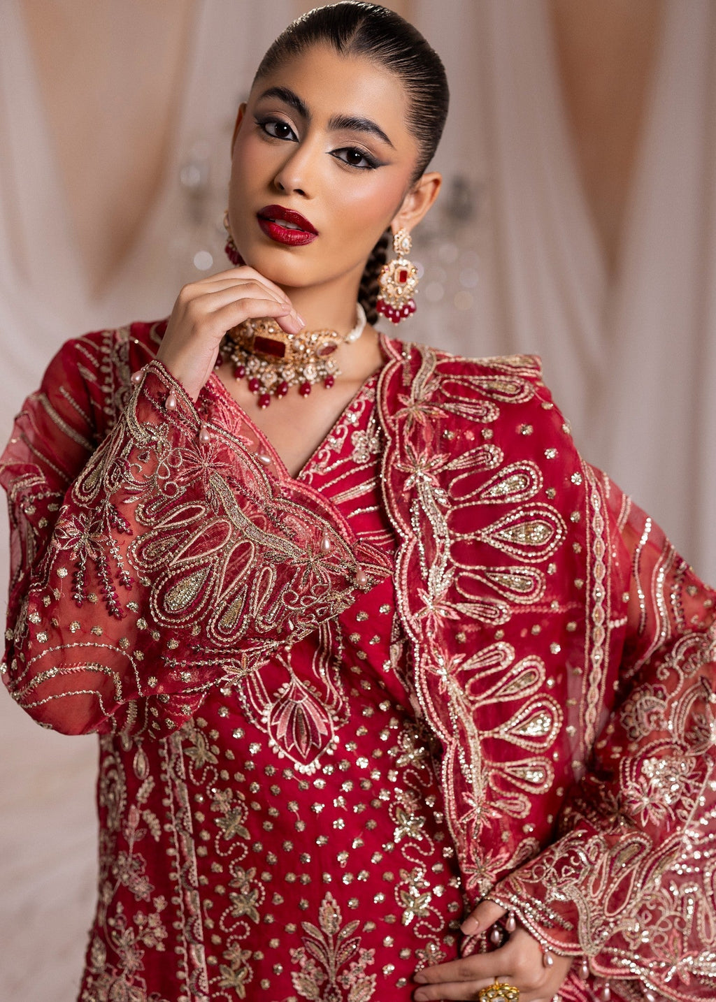 Diara Couture DABEER DF 69 RED Women 3pcs