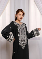 Tehzeeb Libas HINA BLACK Women 2pcs