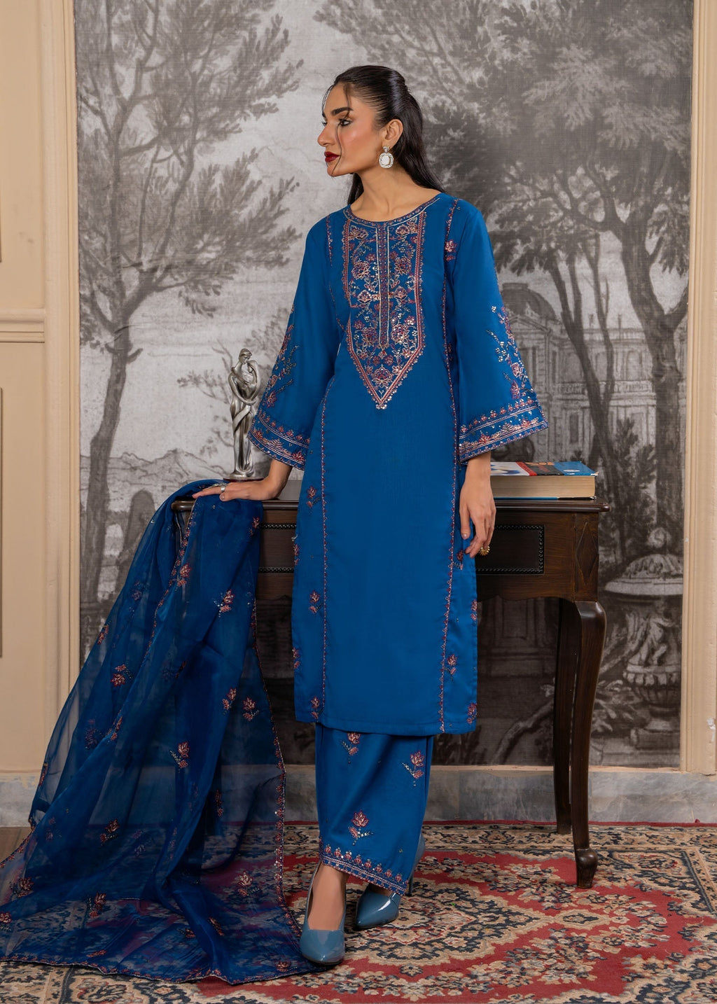 Zahab By M Sapphire Charm Women 3pcs