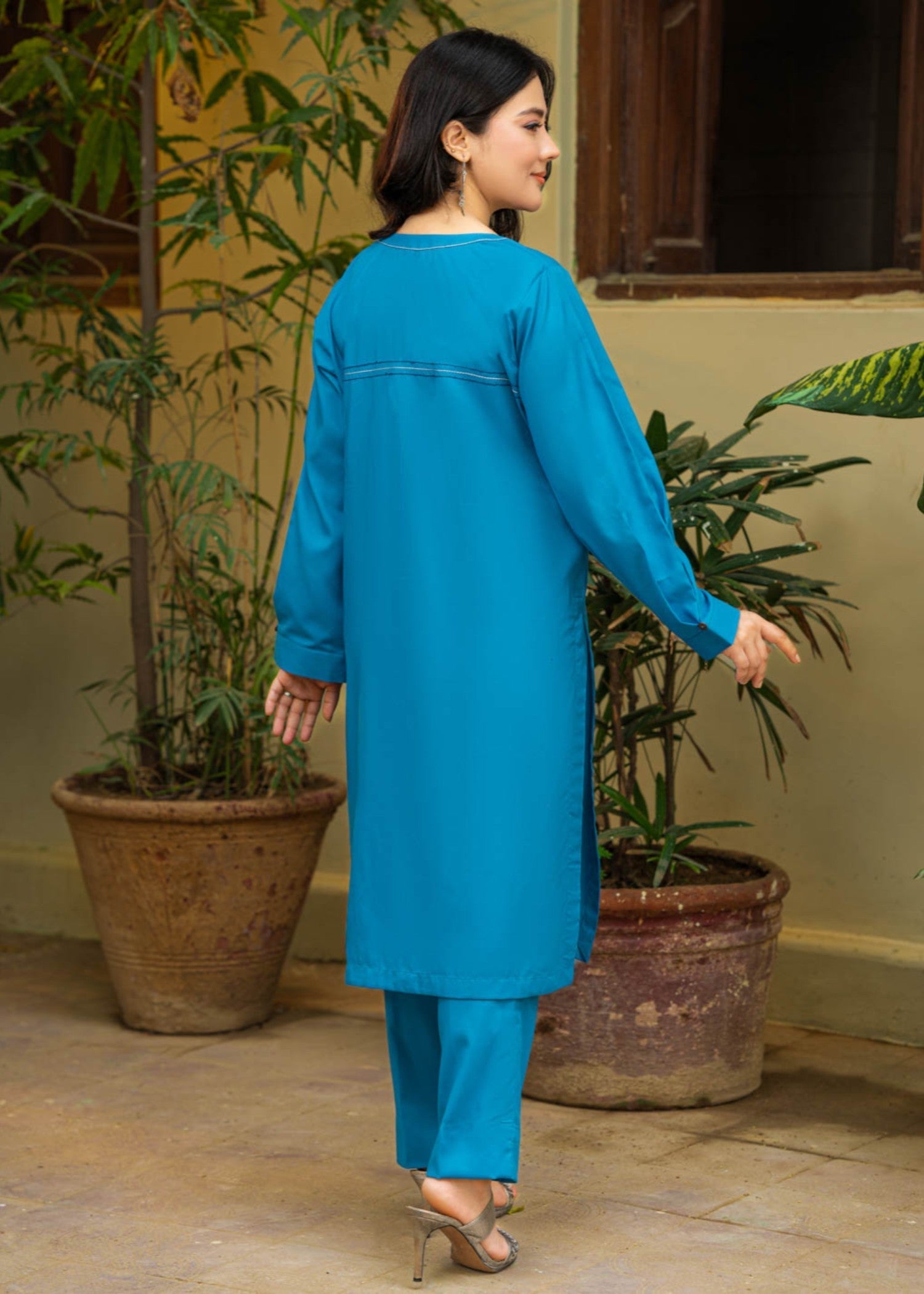 Tng (The Next Generation) Aasmaan Co Ord Set | Dodger Blue Women 2pcs